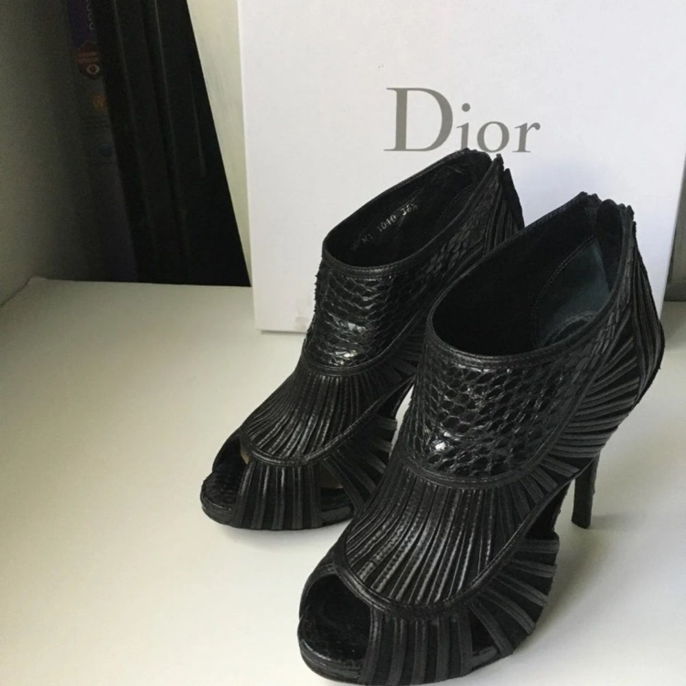 Christian Dior Python Ankle Booties - image 3
